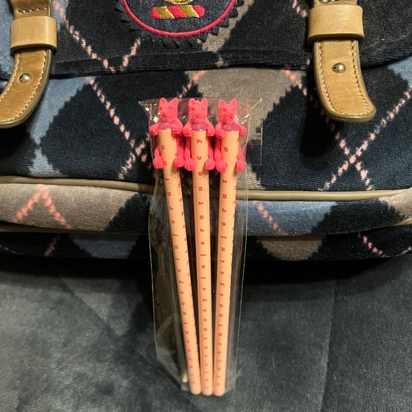 NWT JUICY COUTURE Blue Plaid Velour Regal Backpack School Book Bag Rare Vintage - Picture 15 of 16